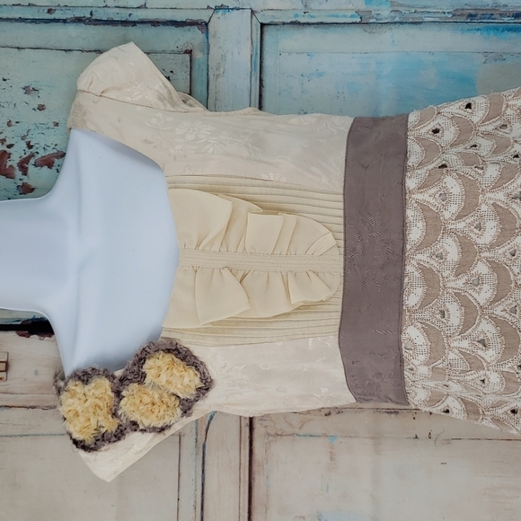 Anthropologie Floreat Tapestry Sheath Cap Sleeve Dress - Picture 3 of 10